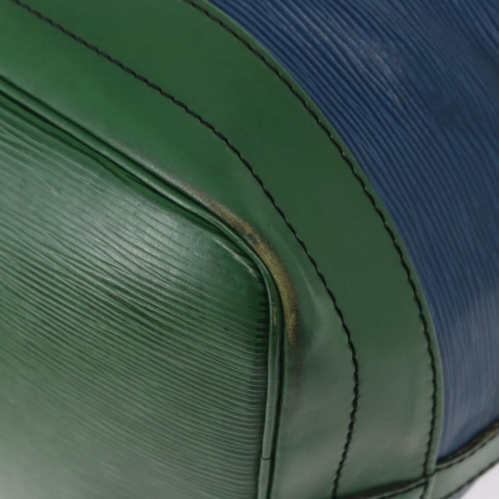 Authentic LOUIS VUITTON Epi Noe Shoulder Bag Bicolor Green Blue M44044 LV - Picture 8 of 16